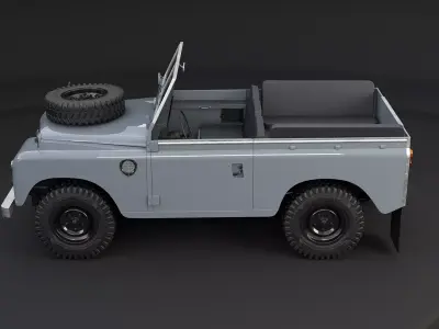 Land Rover Series III Short Wheel Base Convertible 3D model