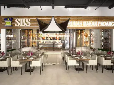 Traditional Restaurant Food 3D model