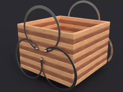 Industrial container 3D model purchase