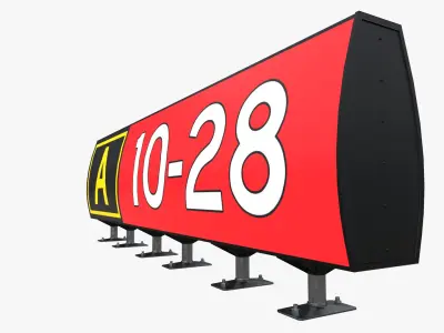  Airport signs and lights PBR set 