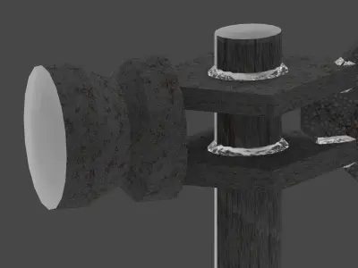 Apocalypse Axe low-poly Free low-poly 3D model