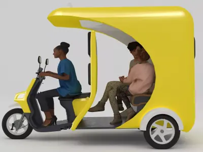 Tuk Tuk Taxi 3D model