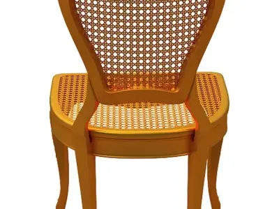 Classical Dining chair  Low-poly 3D model