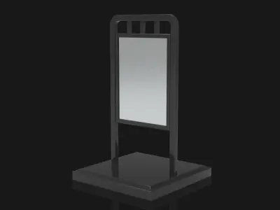 Outdoor Advertising Stand V2 3D model