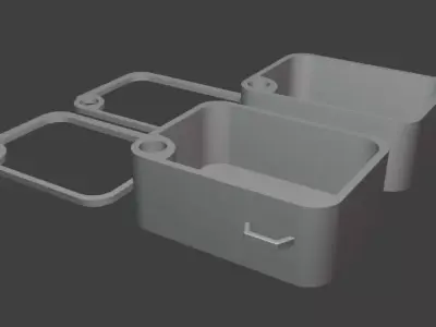 Modular 3D Printable Organizer - Stackable Unit 3D print model