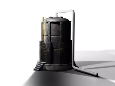 Industrial Equipment Low-poly 3D model buy