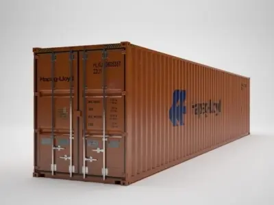Cargo Container - HAPAG LLOYD - Contenedor de carga 3D model