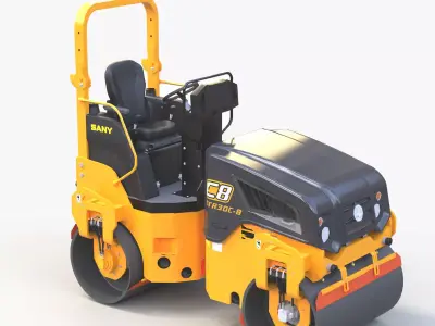 Road Roller 4 3D model