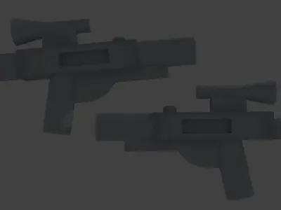 Lego rifle Free 3D model