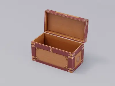 Chinese Trade Furniture Kit - 22 Chest Low-poly 3D model