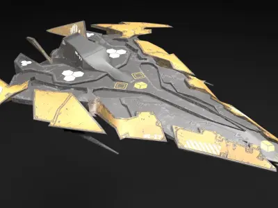 Aircraft Spaceship  Pack V01 3D model