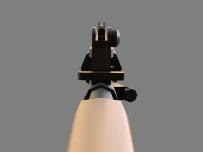 M4A1 Carbine Stylized Gun Low-poly 3D model