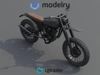 Enduro Motorcycle 3D model