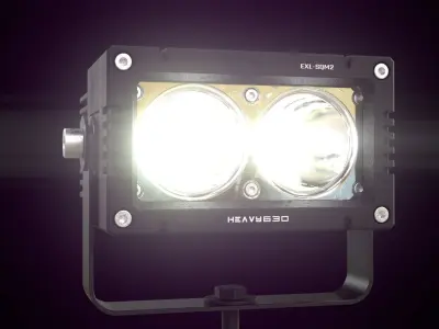 External LED work light SQM2 3D model