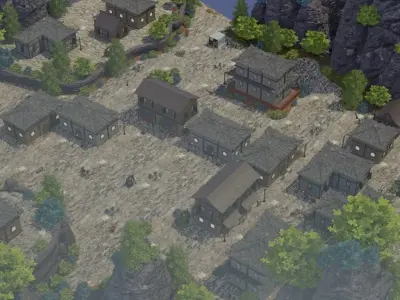 Mountain Village Retreat 3D model