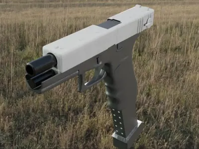 Glock Pistol Free 3D model