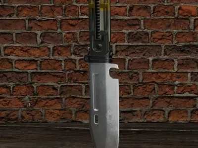 Knife V Low-poly 3D model