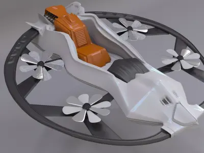  futuristic drone for civilian and military 3D model