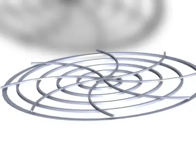 Spiral table top 3D model