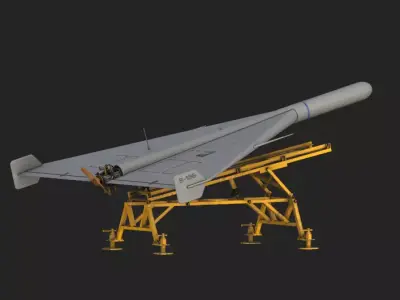 Shahed-136 Drone Game Ready Model Low-poly 3D model