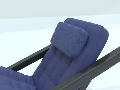 Classic Bistro Chair Low-poly 3D model