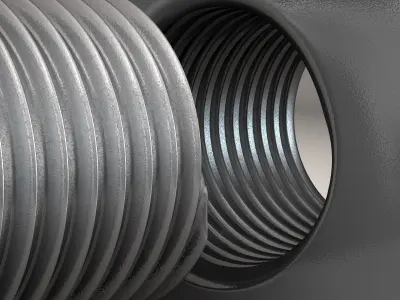 Nut and bolt 3D model by yaschan