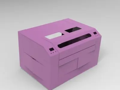 Laser machine Frame 3D model
