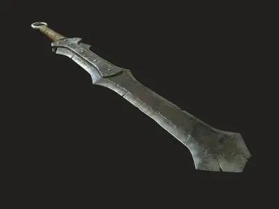 ork long sword Low-poly 3D model