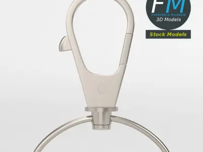 Badge clip 2 3D model