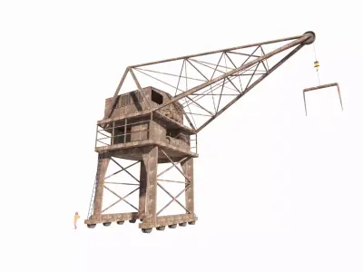 Crane Tower 3D model