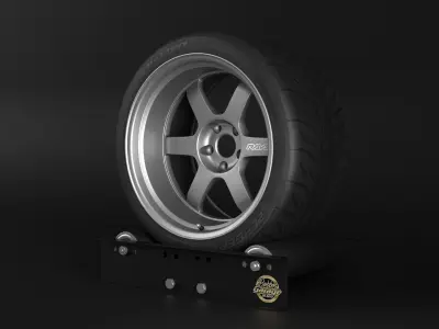TE37V model 2324 Low-poly 3D model