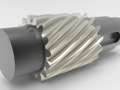 Helix Gear  Free 3D model