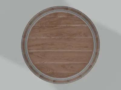 Heavy Toasted Bourbon Rundlet Barrel 3D model