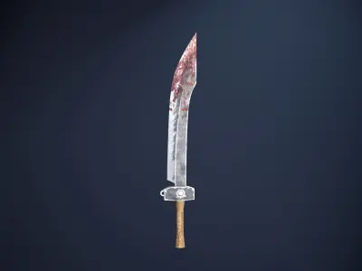 Chinese Saber Low-poly 3D model