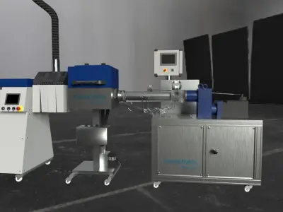 KraussMaffei Berstorff extruder machine Low-poly 3D model