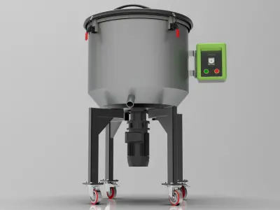 Plastic Granule Vertical Mixer 3D model