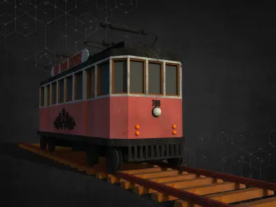 City Tram 3D model purchase