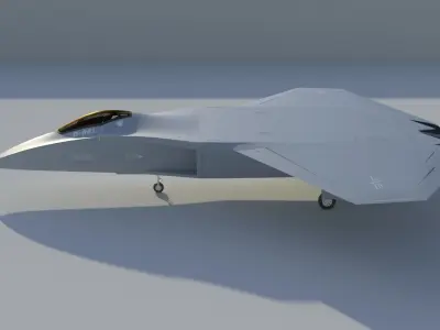 DAGGER Light sixth generation stealth fighter jet 3D model
