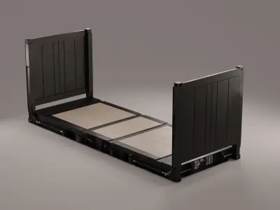 Container - 20 FlatRack  3D model