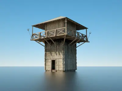 Roman Watchtower Low-poly 3D model purchase