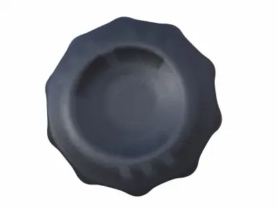 Industrial Knob Low-poly 3D model 3