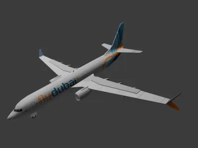 Air plane Low-poly 3D model