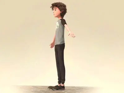 TOON BOY 2 - RIGGED 3D model