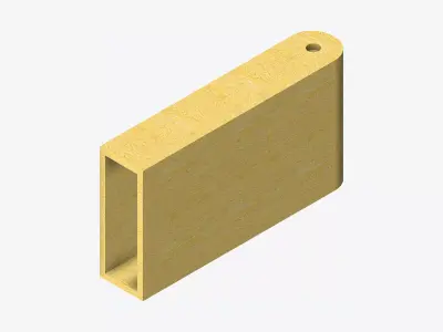 Furniture - Sofa - Contemporary - Flame - Armrest - Shelf Low-poly 3D model