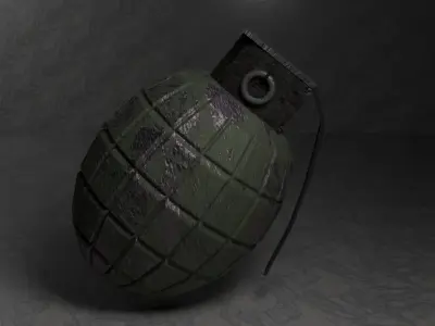 Grenade High Poly Model 3D model
