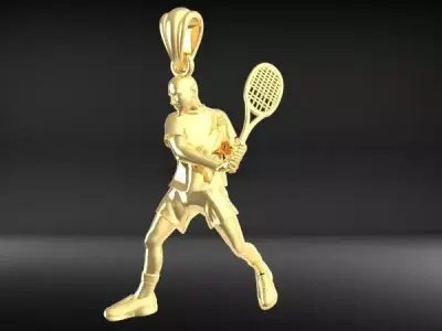 Tennis Player Pendant  3D print model