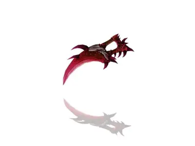 Frozen Bone Dagger Low-poly 3D model