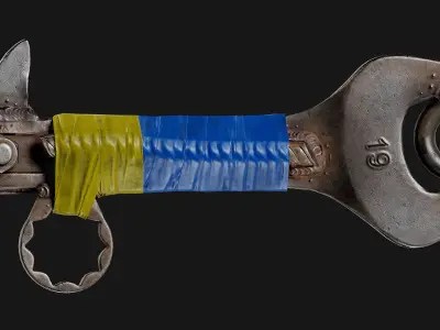 Homemade knife Game-ready Low-poly 3D model