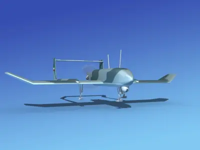 Mohajer 4 Drone V04 3D model