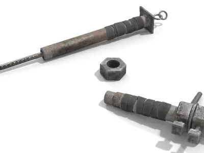 Homemade Melee Weapons Low-poly 3D model